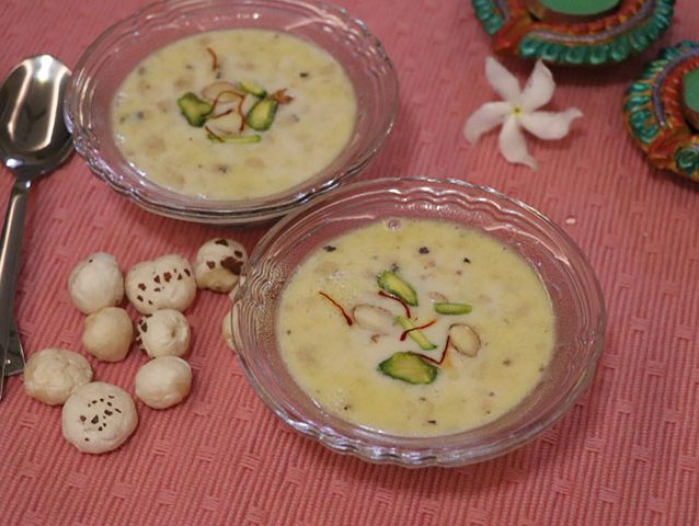 Makhana porridge or makhanakheer